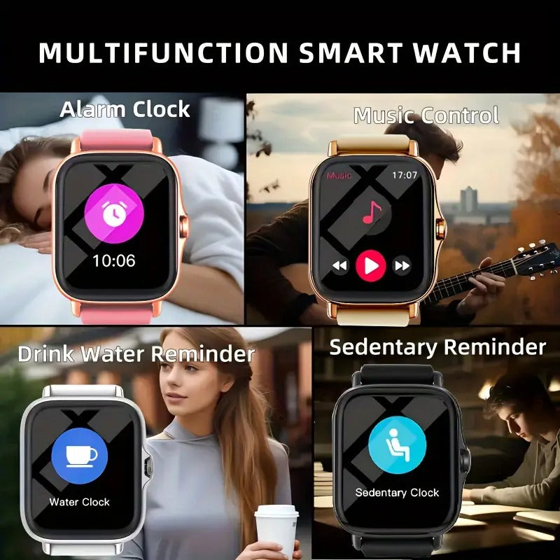 Smart Watch for Men Women, 1.83" Fitness Activity Tracker with 100+ Sports Modes, Smart Watch with Bluetooth Call(Answer/Make Calls), Smartwatch Fit for Android/iPhone