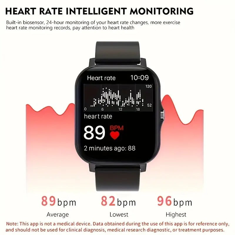 Smart Watch for Men Women, 1.83" Fitness Activity Tracker with 100+ Sports Modes, Smart Watch with Bluetooth Call(Answer/Make Calls), Smartwatch Fit for Android/iPhone