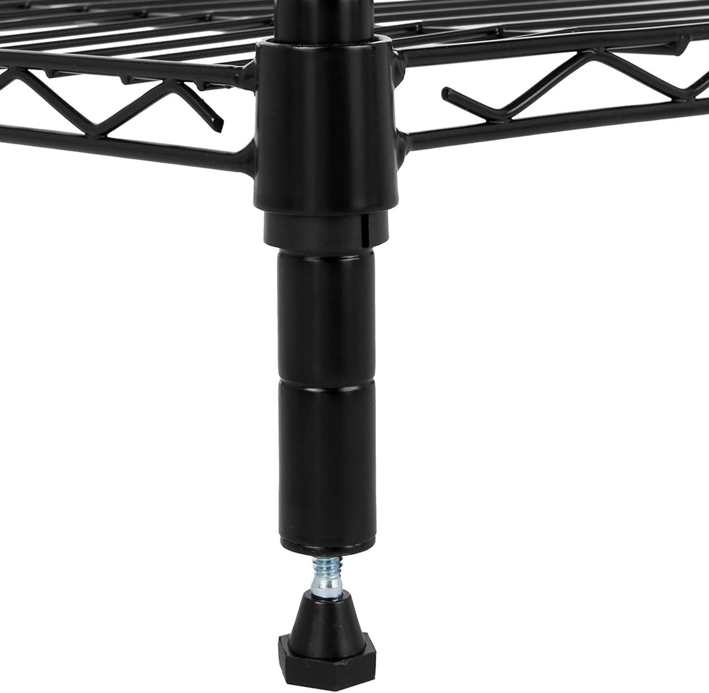 3-Shelf Adjustable Heavy Duty Steel Wire Rack Storage Shelving Organizer for Kitchen, Garage, 23.62" L x 13.77" W x 31.49" H, Black