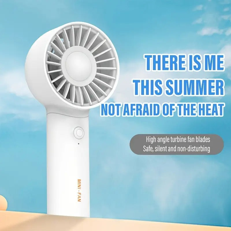 Portable Fan, USB Rechargeable Mini Fan With 3 Speeds, Handheld and Tabletop Handy Fan For Men & Women, Perfect For Office, Outdoor, Travel, And Camping