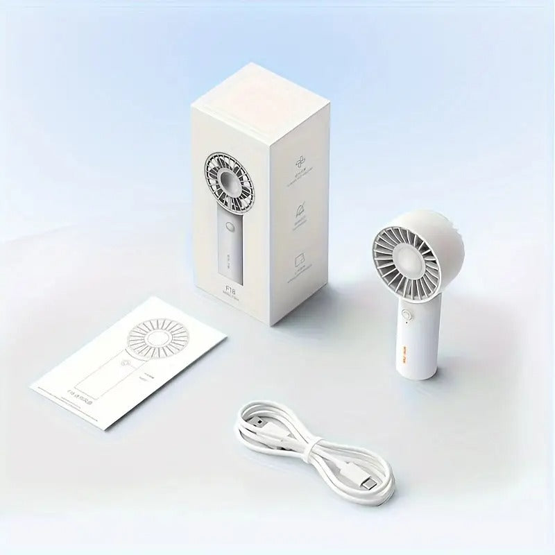 Portable Fan, USB Rechargeable Mini Fan With 3 Speeds， Handheld and Tabletop Handy Fan For Men & Women, Perfect For Office, Outdoor, Travel, And Camping