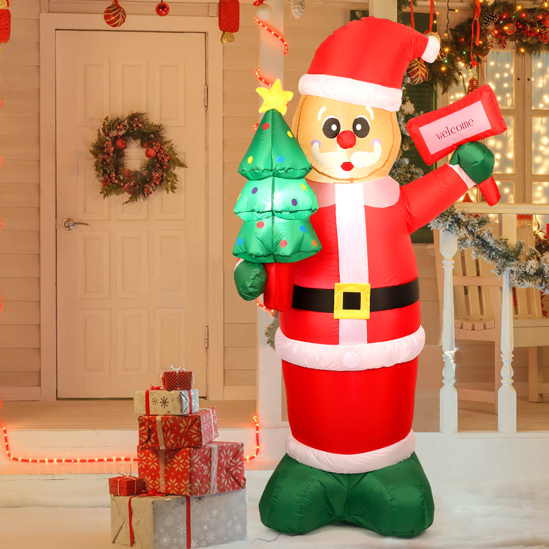 5 Ft Christmas Inflatables Outdoor Decorations, Christmas Blow up Snowman with LED Lights, Winter Outside Decor for Holiday Party Yard Patio Garden Lawn, Xmas Gifts