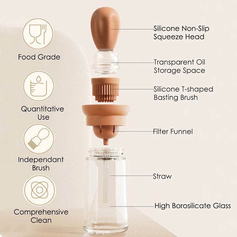 Silicone Oil Brush With Bottle