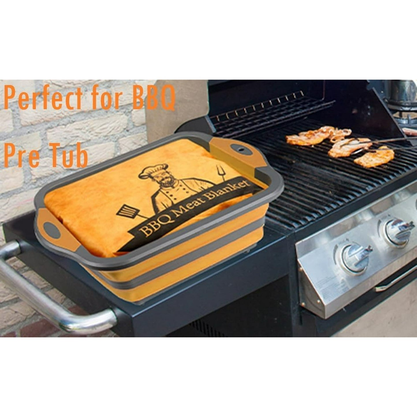 Mibote BBQ Blanket for Resting Meat,Reusable Smoker Grilling Meat Insulated Resting Bag with Wide Mouth for Large Brisket/Pork Shoulders/Turkeys,Gifts for Men (BBQ Blanket 21in)