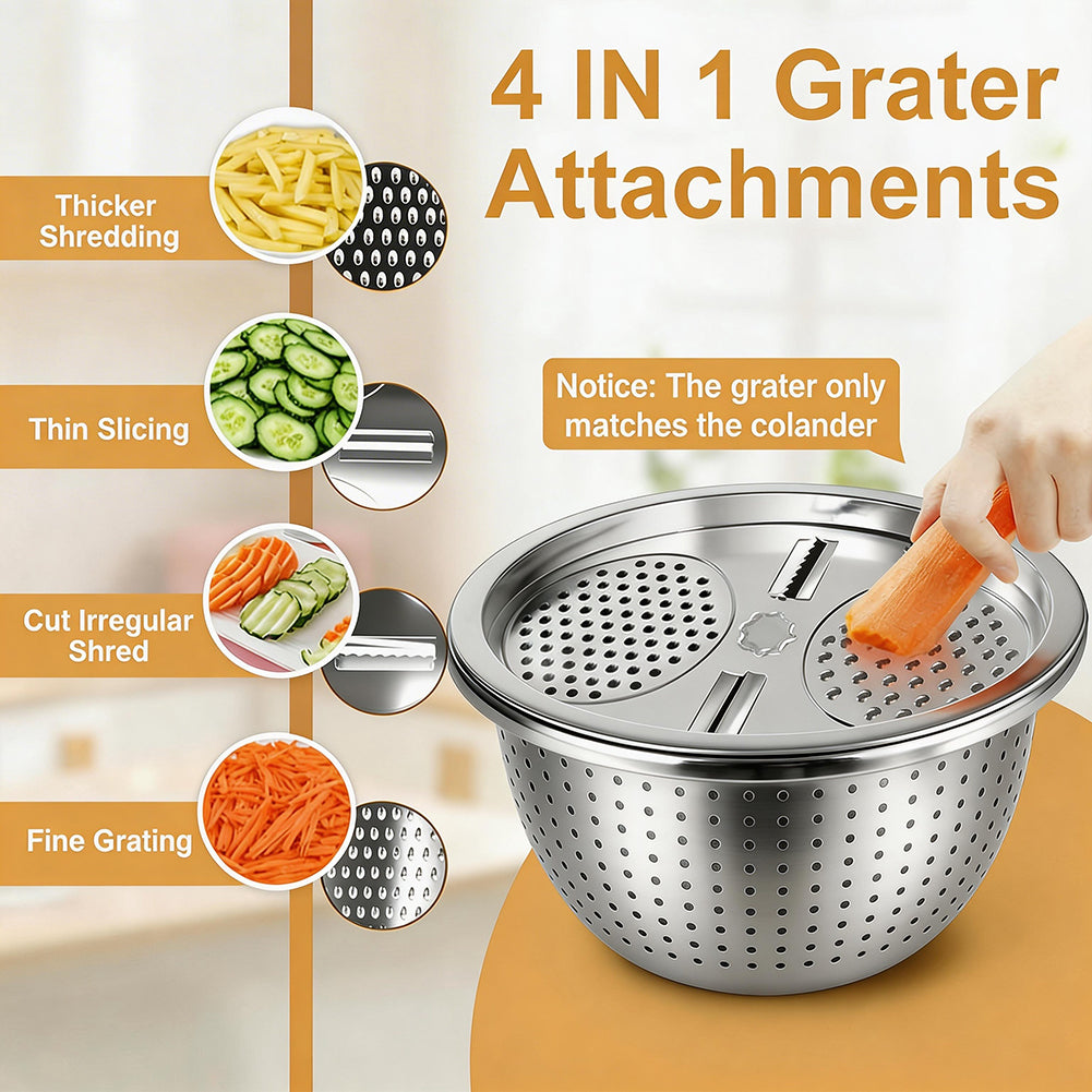 Mixing Bowls with Airtight Lids Set, 30 PCS Stainless Steel Mixing Bowls Set with Colander & Grater, Kitchen Serving Gadgets and Accesseries, Size 4.5, 3, 2.5, 2,1.5,1, 0.75 QT, Khaki