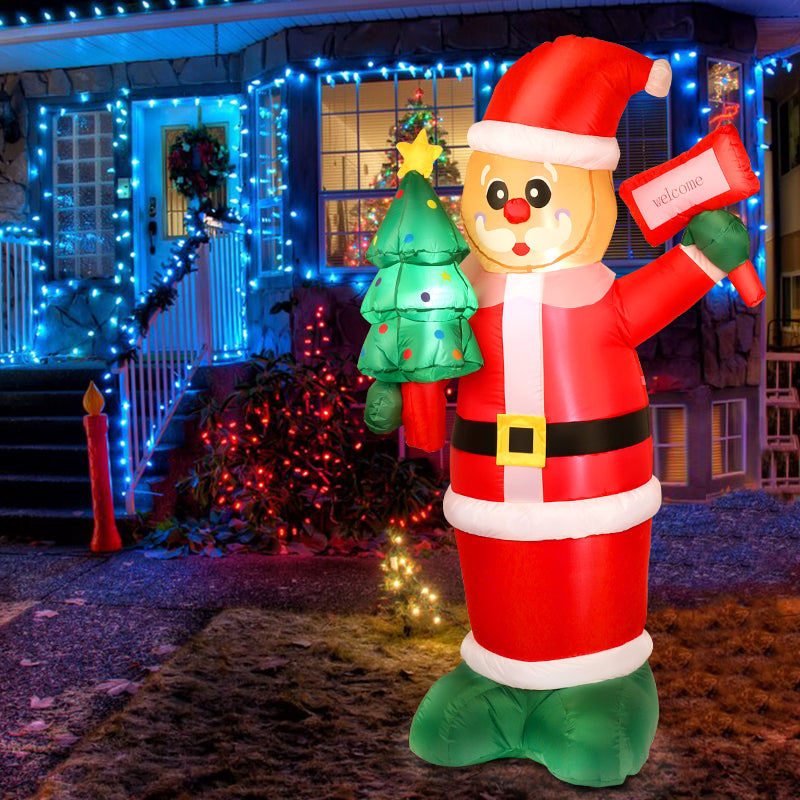 5 Ft Christmas Inflatables Outdoor Decorations, Christmas Blow up Snowman with LED Lights, Winter Outside Decor for Holiday Party Yard Patio Garden Lawn, Xmas Gifts