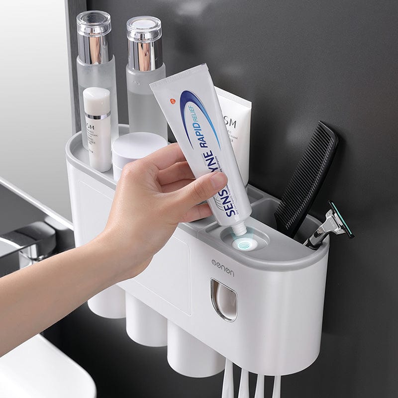 Toothbrush Holder Automatic Toothpaste Squeezer