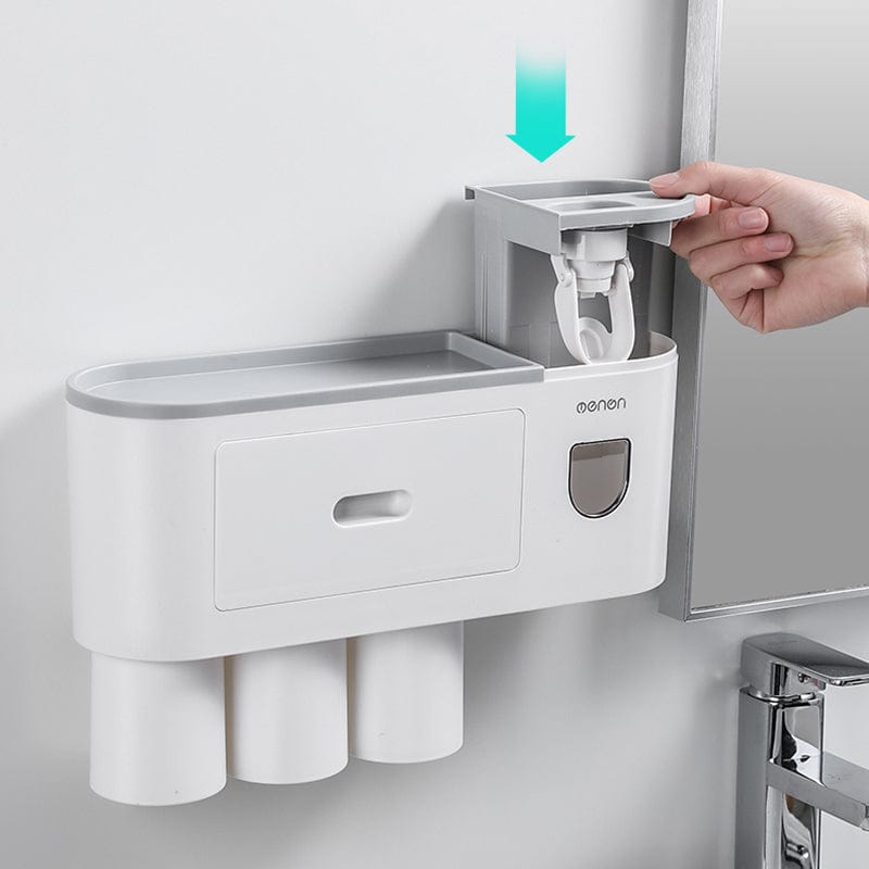 Toothbrush Holder Automatic Toothpaste Squeezer