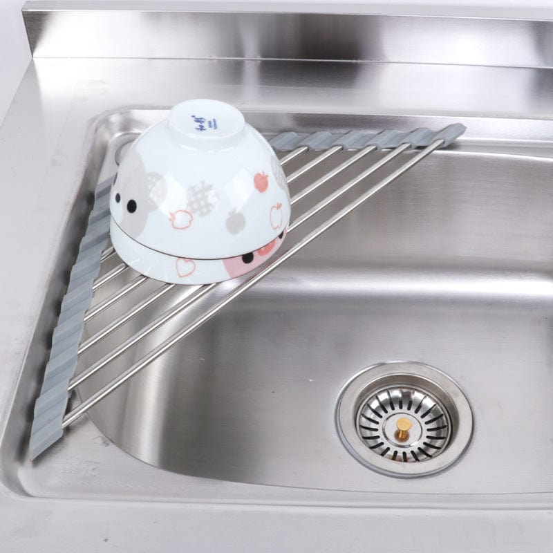 Triangle Sink Drain Dish Drying Rack