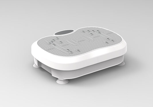 Vibration Plate Exercise Machine, DOMNIU Whole Body Vibration Plate for Lymphatic Drainage, Workout Vibrate Stand Shake Board Sport Gym for Weight Loss Fat Burner for Women Men, White