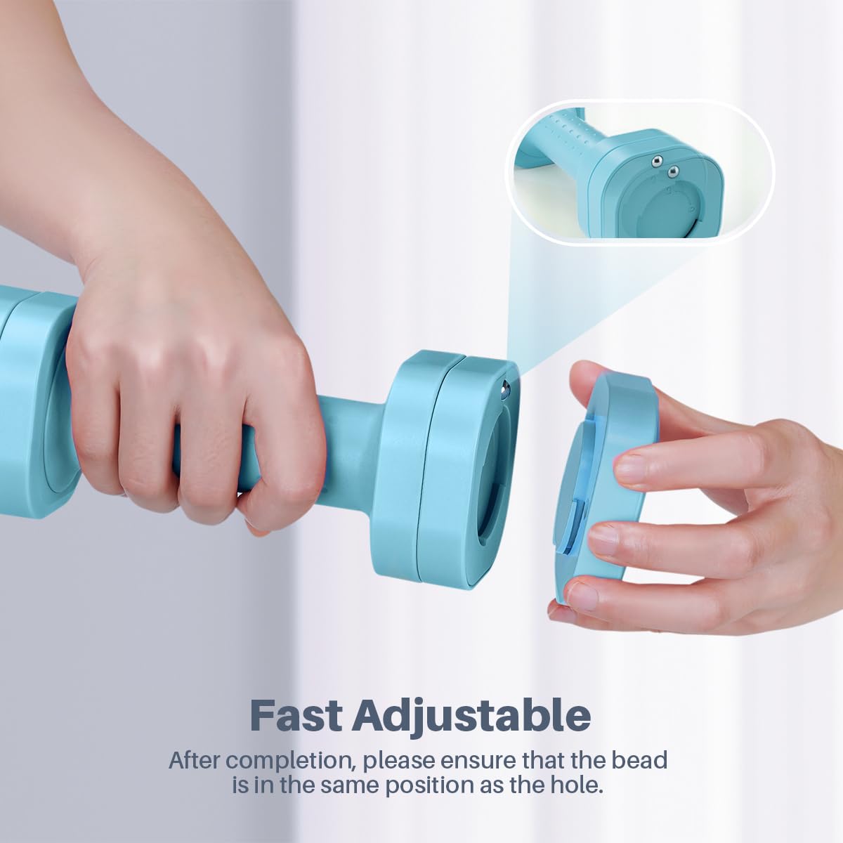 Adjustable Dumbbell Set of 2, 4 in 1 Free Weights Dumbbells Set for Women, Hand Weights for Women at Home, Each 2lb 3lb 4lb 5lb with TPU Soft Rubber Handle for Home Gym Exercise Training